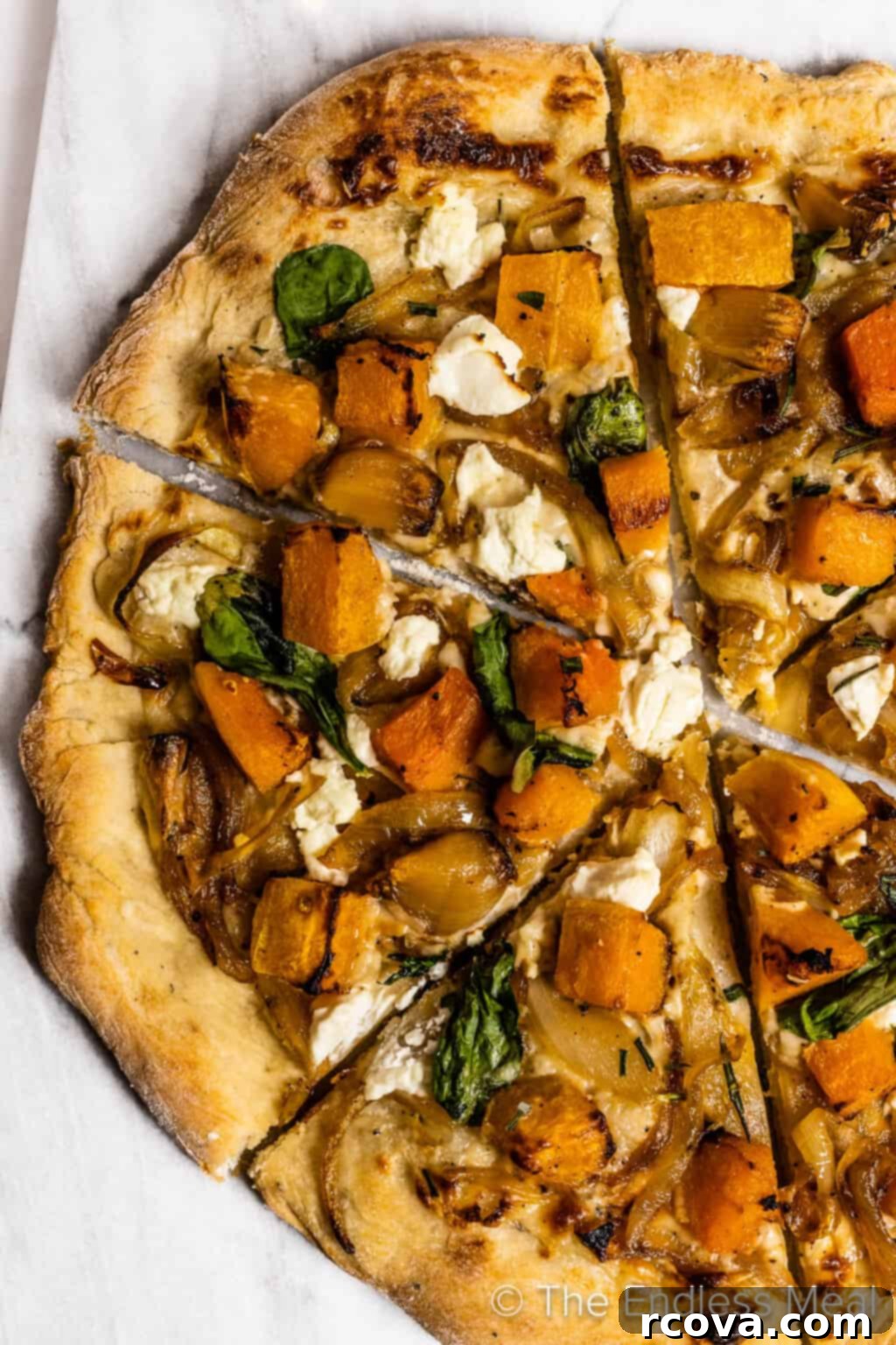 Autumn's Best: 40+ Butternut Squash Recipes to Savor 26 Pizza topped with butternut squash and goat cheese