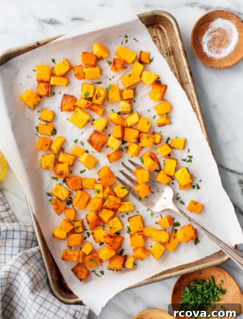 Autumn's Best: 40+ Butternut Squash Recipes to Savor 29 Roasted butternut squash on a sheet pan