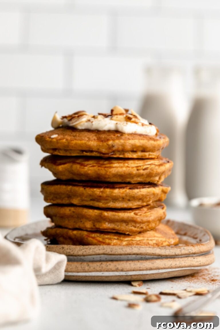 Autumn's Best: 40+ Butternut Squash Recipes to Savor 6 Stack of butternut squash pancakes