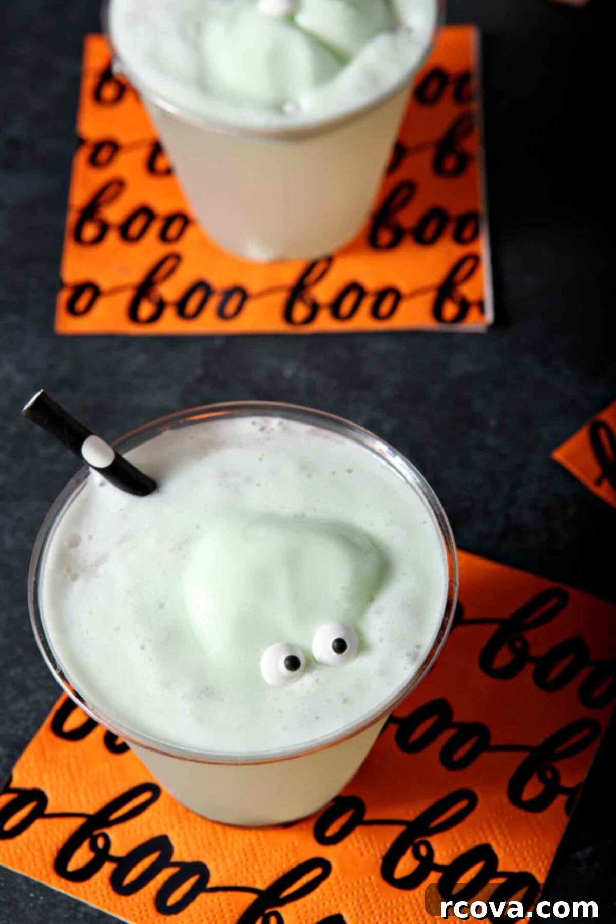 Wholesome Haunts: Healthy Halloween Feasts 24 Frozen cocktail in a plastic cup