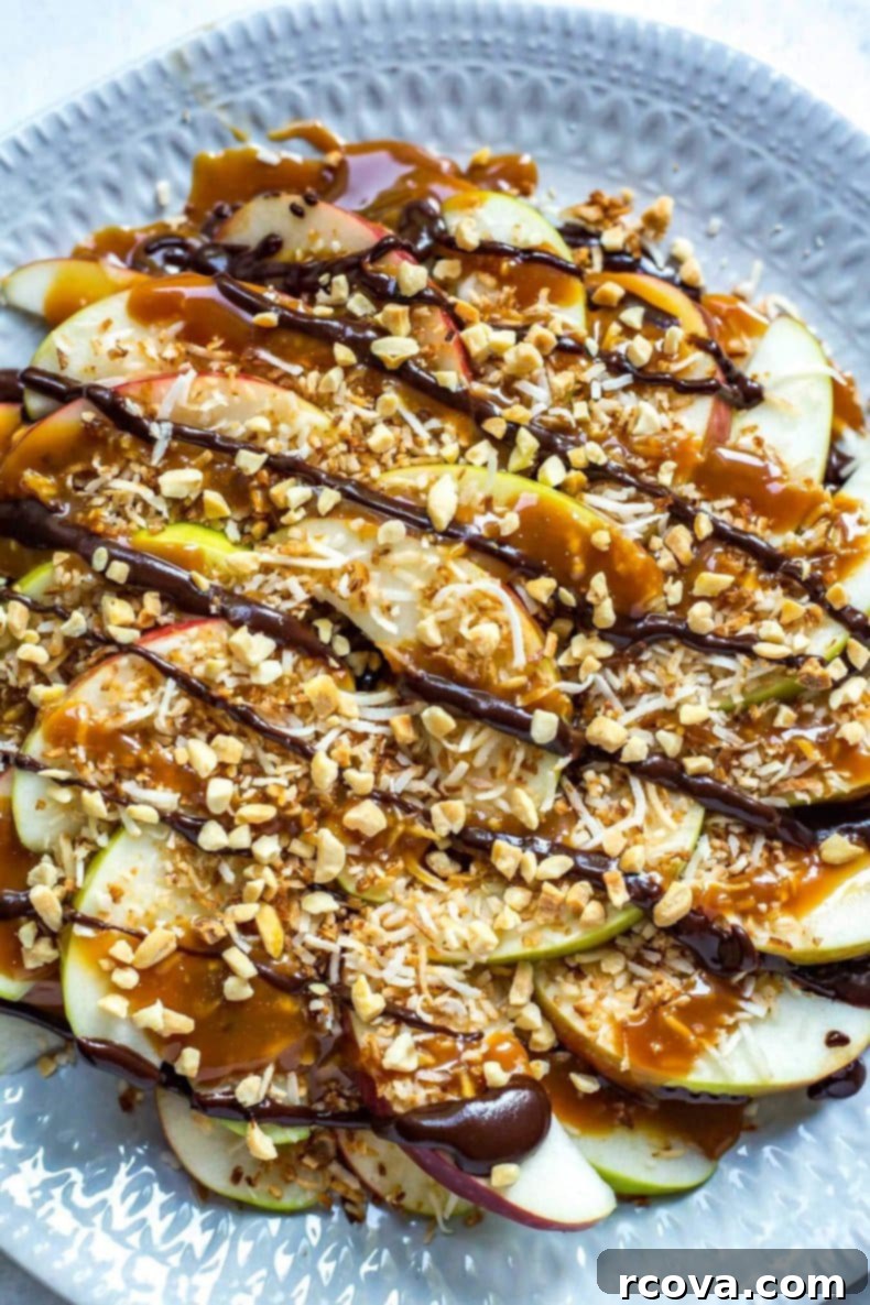 Wholesome Haunts: Healthy Halloween Feasts 4 Samoa Caramel Apple Nachos