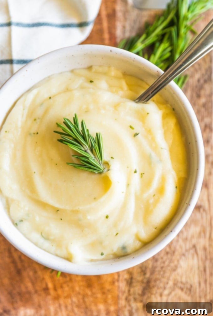 Wholesome Thanksgiving Delights 16 Garlic Mashed Cauliflower via The Cookie Rookie