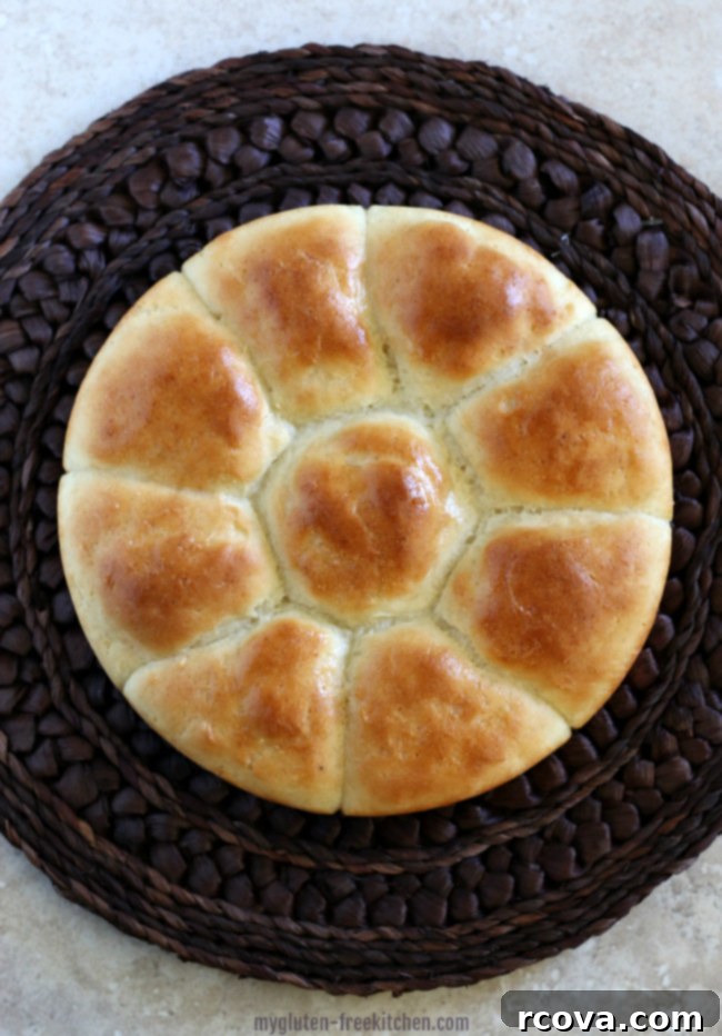 Wholesome Thanksgiving Delights 17 Gluten-free Pull-Apart Dinner Rolls {dairy-free option} via My Gluten-Free Kitchen
