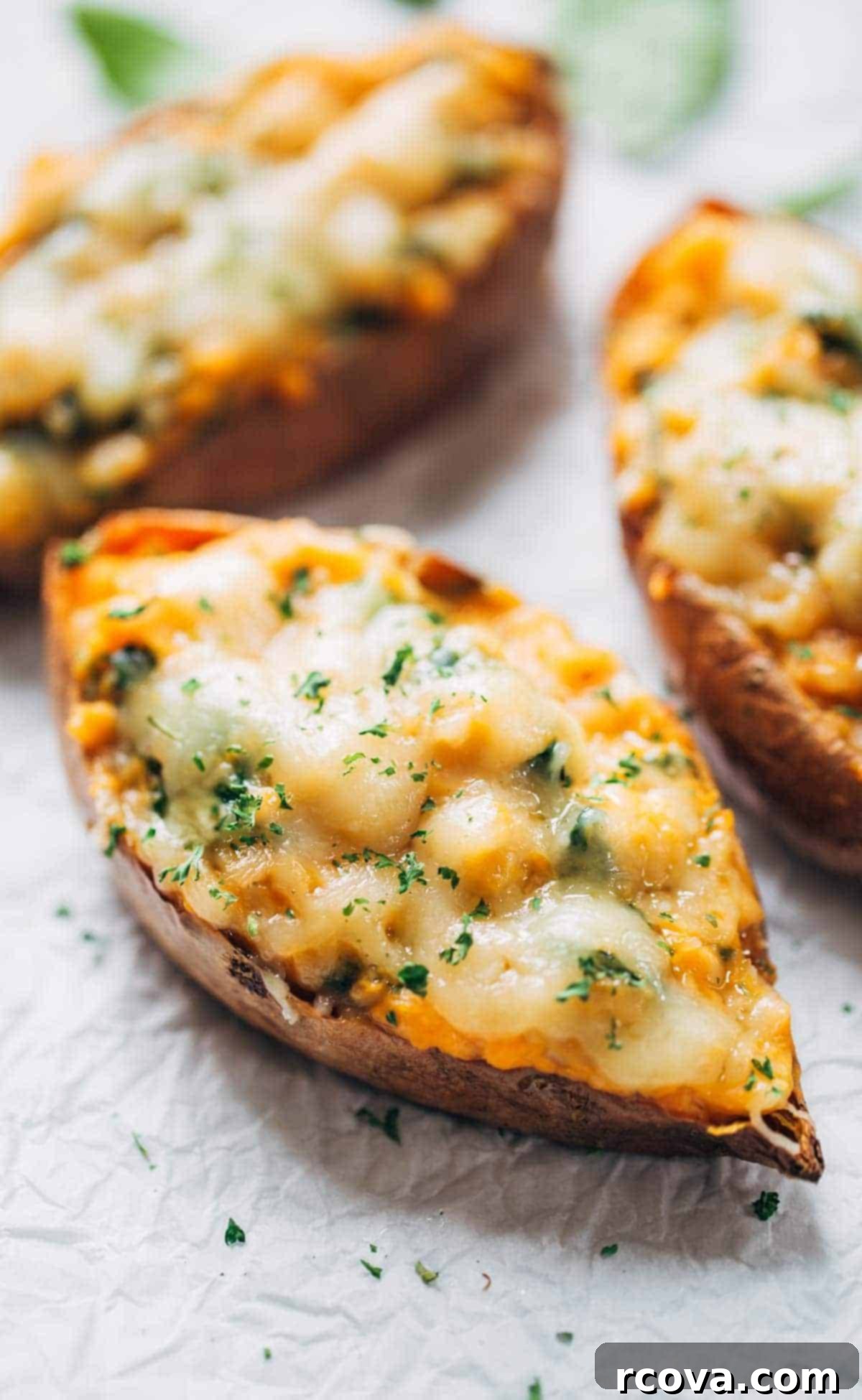 Wholesome Thanksgiving Delights 4 Healthy Sweet Potato Skins via Pinch of Yum