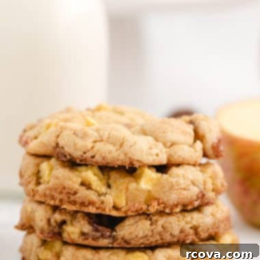 Delicious Apple Cookie Recipes 16 An assortment of delicious apple cookies including caramel apple cake mix cookies.