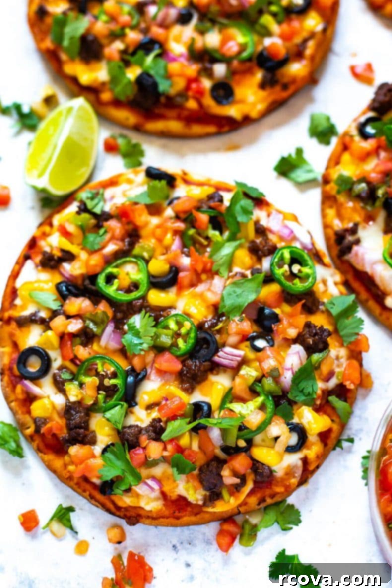 Make-Ahead Individual Taco Pizzas 2 Meal Prep Individual Taco Pizza