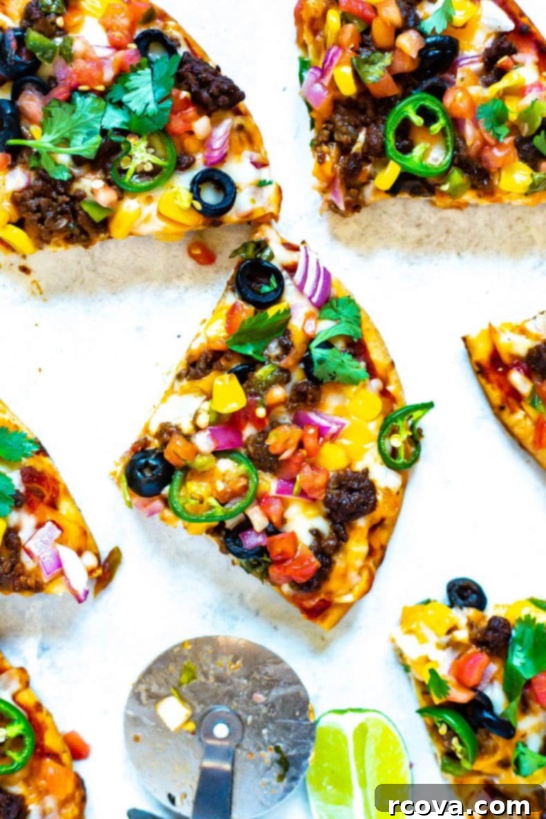 Make-Ahead Individual Taco Pizzas 6 Meal Prep Individual Taco Pizza