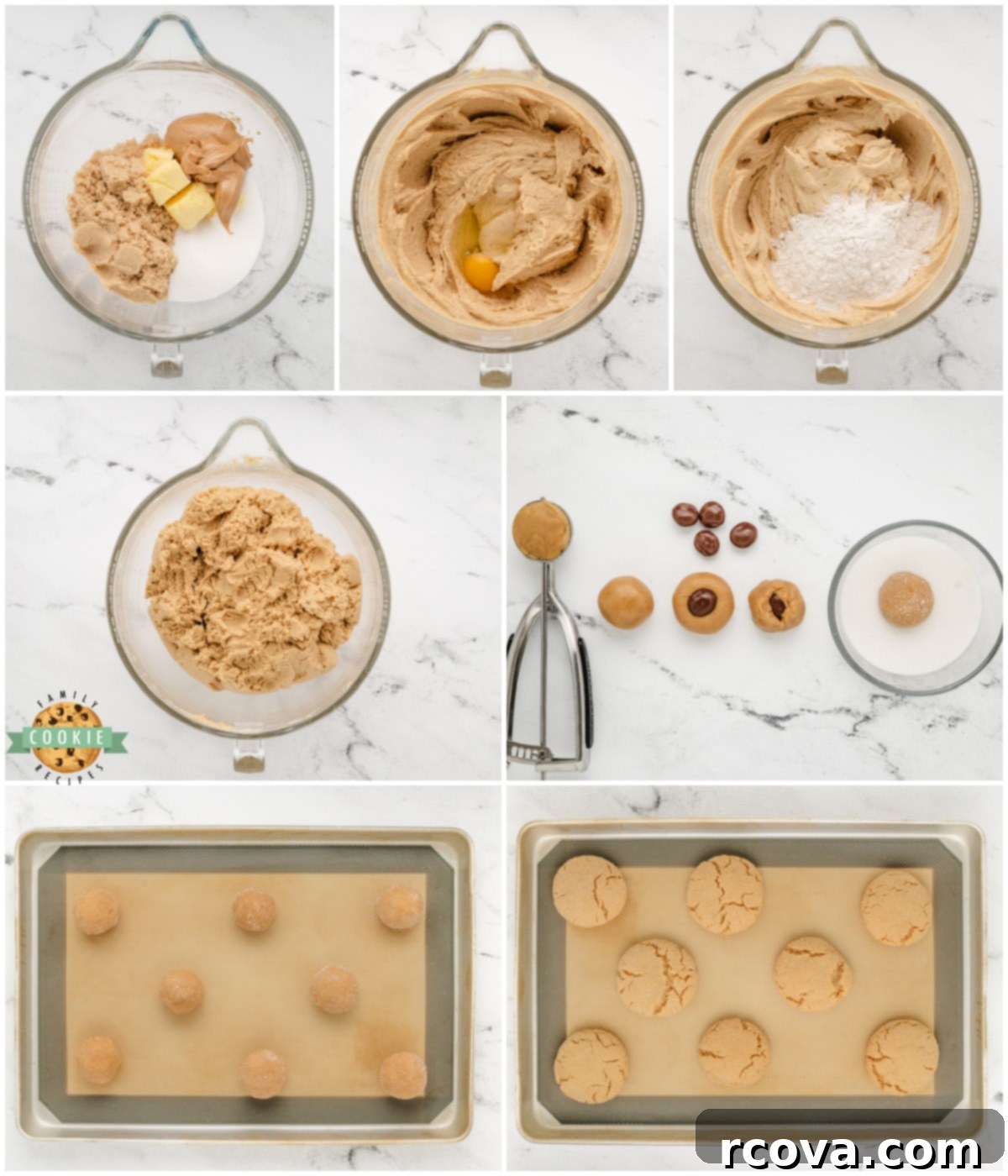 Peanut Butter Peek-a-Boo Cookies 4 how to make peanut butter surprise cookies with Milk Duds