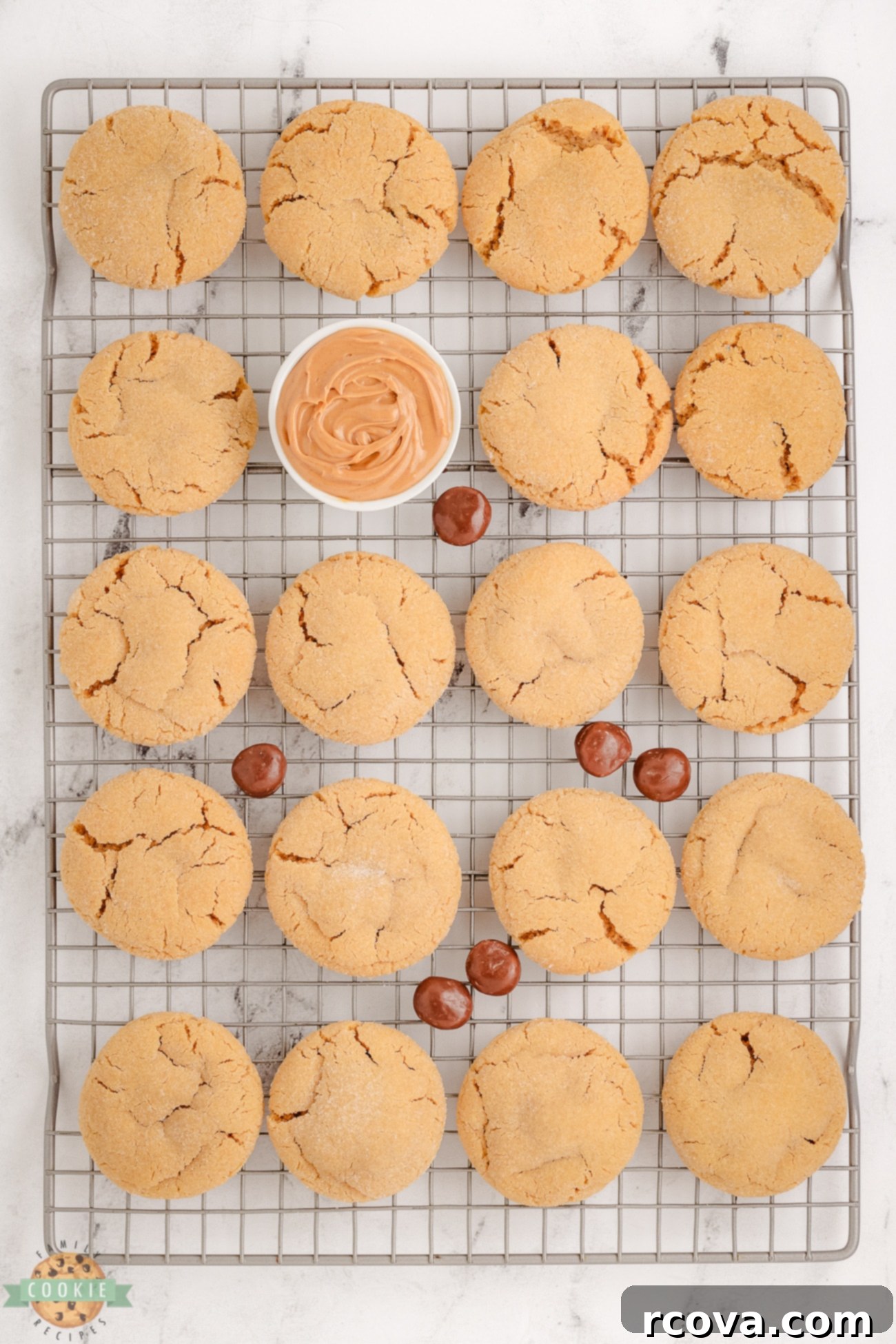 Peanut Butter Peek-a-Boo Cookies 5 peanut butter surprise cookies stuffed with milk duds