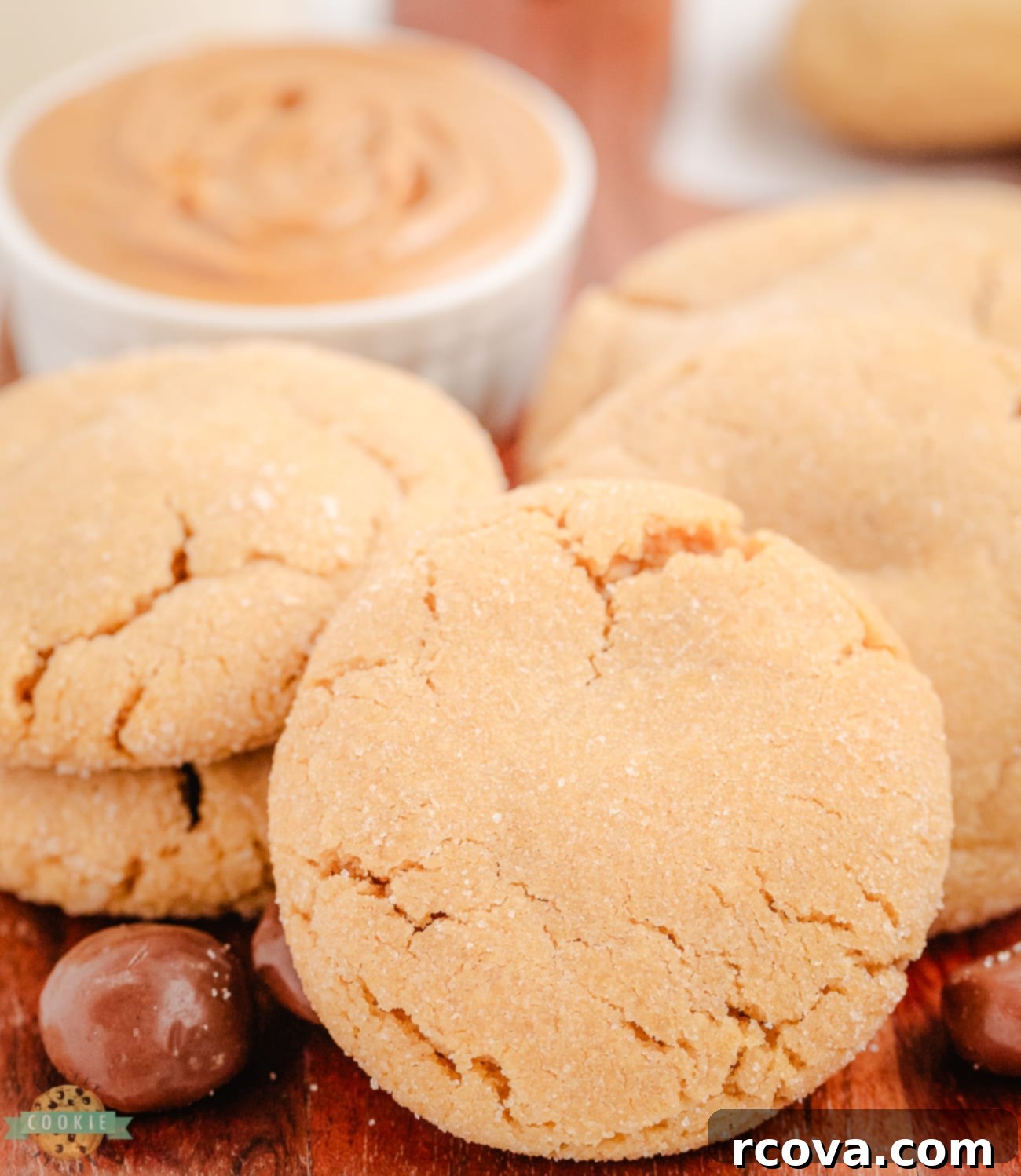Peanut Butter Peek-a-Boo Cookies 7 delightful peanut butter cookies with milk duds