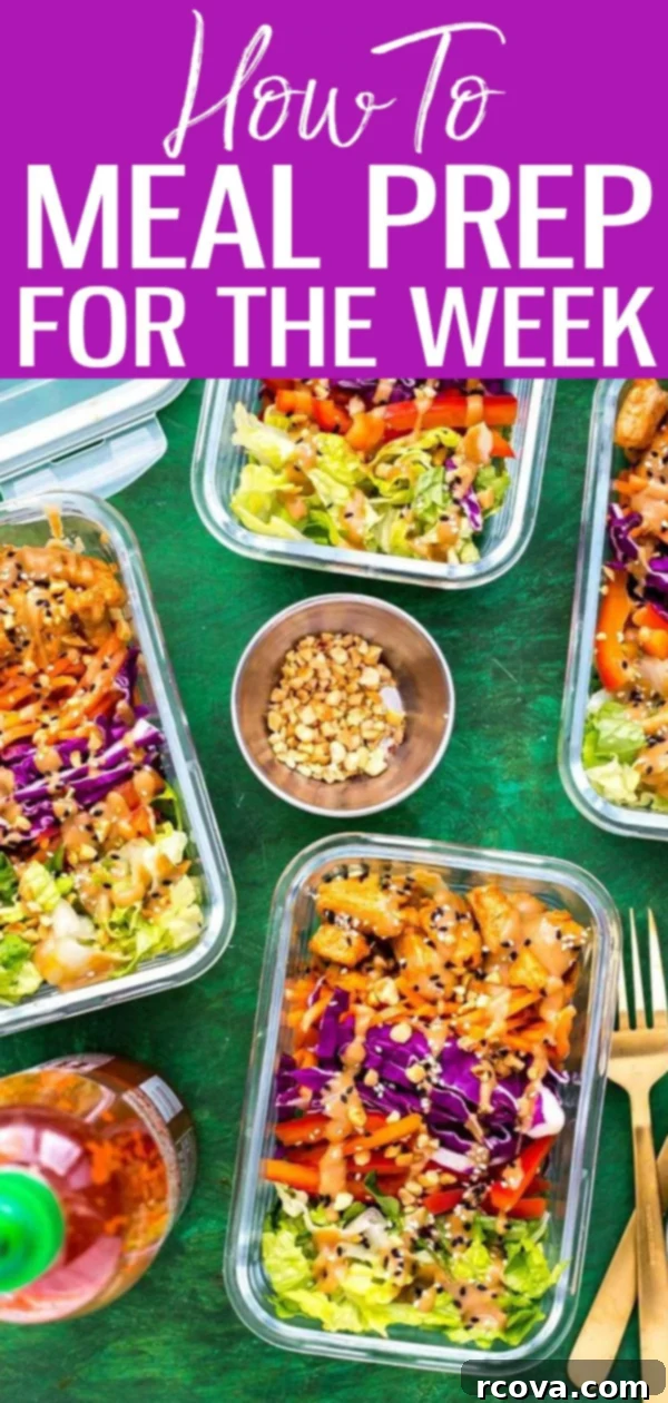 Effortless Weekly Meal Prep 22 Unlock an easier life with meal prep! Follow this weekly routine to save time and money. #mealprep