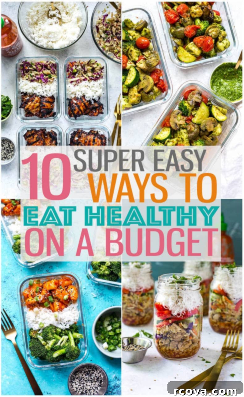 Smart Eating on a Budget 10 Tips and Affordable Dinner Recipes 2 10 Easy Ways To Eat Healthy on a Budget - it's easier than you think! #mealprep #budgetmeals #cheaprecipes