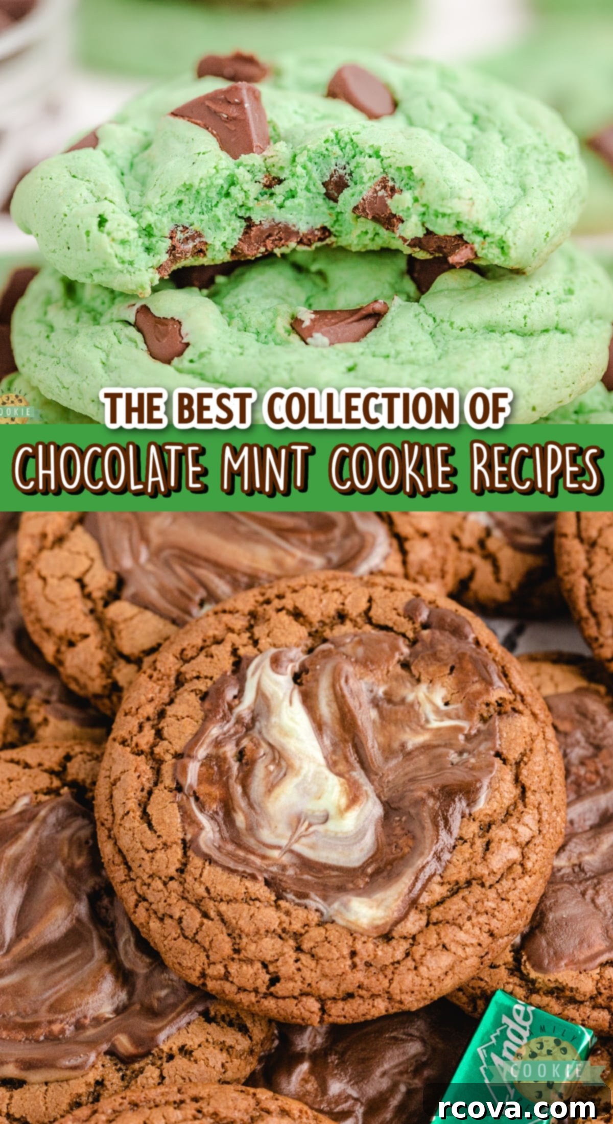 Ultimate Chocolate Mint Cookies 15 A stunning arrangement of various chocolate mint cookie recipes, showcasing different textures and decorations.
