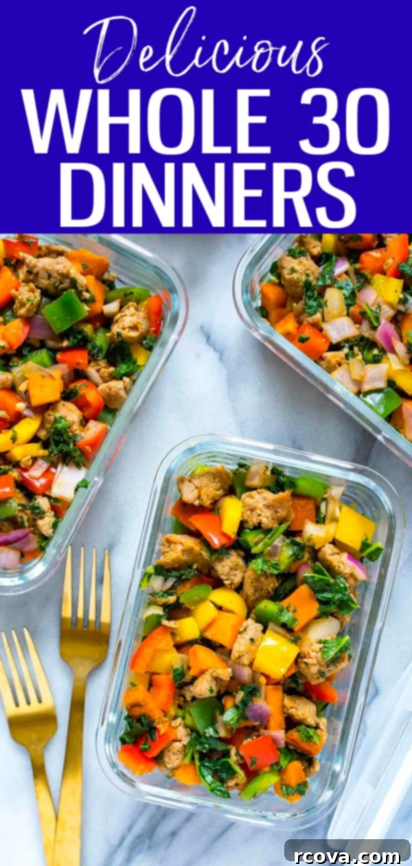 Unlock Flavor: 20 Essential Whole30 Dinner Recipes 6 These Whole30 Dinner Recipes will help you kickstart your next round of healthy eating in a delicious way with tons of flavourful recipes! #whole30 #whole30dinner