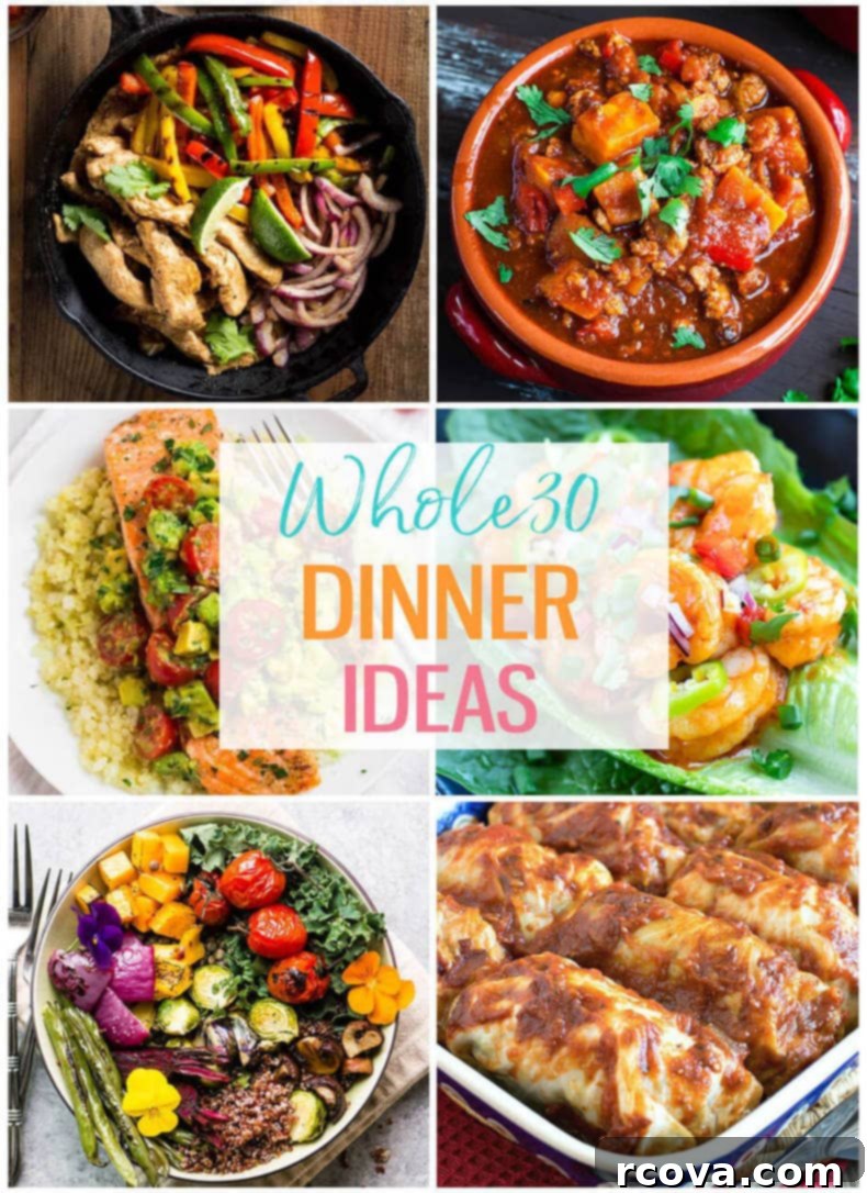Unlock Flavor: 20 Essential Whole30 Dinner Recipes 4 Whole30 Dinner Ideas photo collage