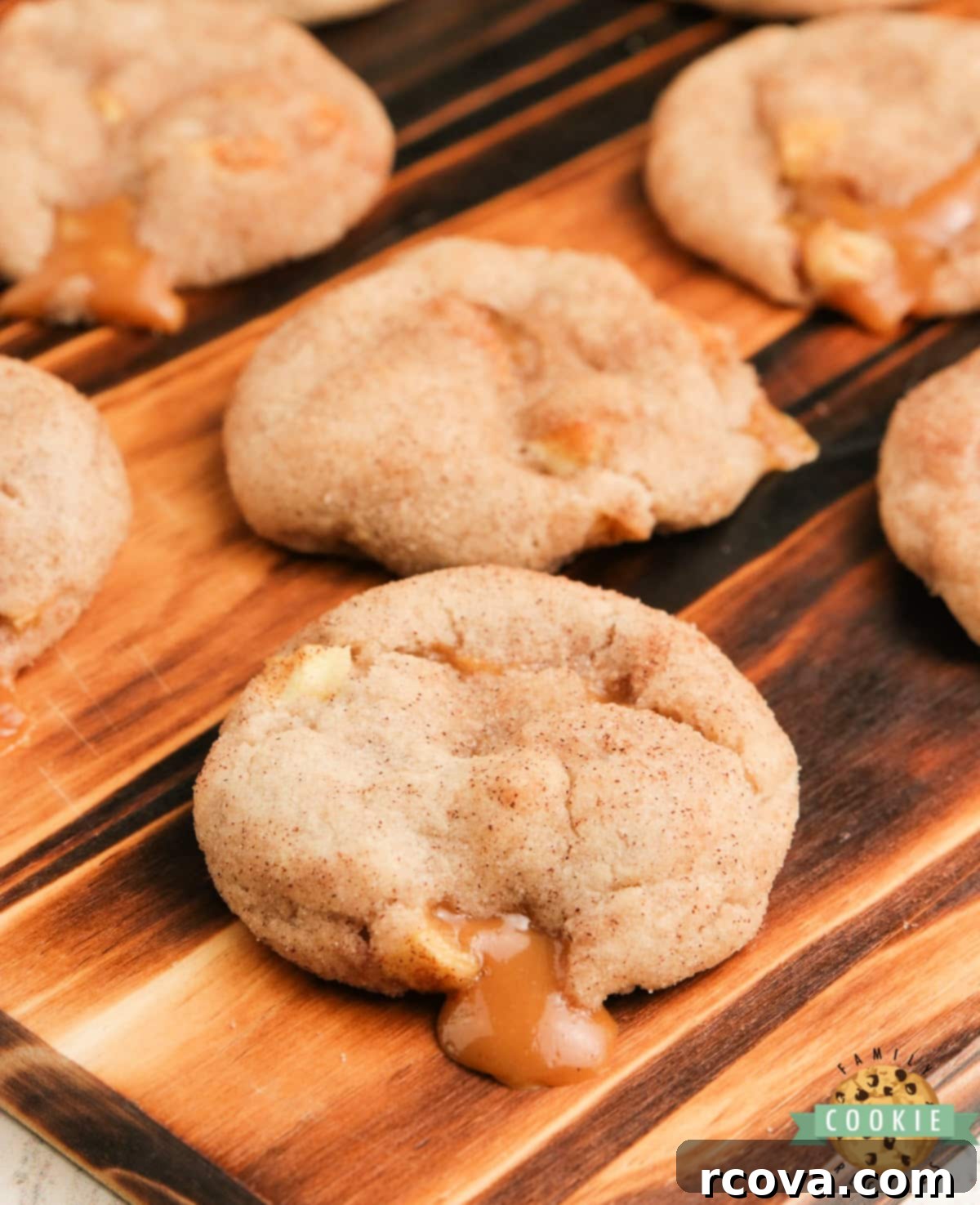 Caramel Apple Snickerdoodles 2 Delightful Caramel Apple Snickerdoodles with fresh apples and gooey caramel filling, a perfect fall twist on classic snickerdoodles.
