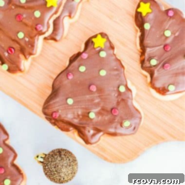 Festive Twix Christmas Tree Cookies 11 img 25931 10