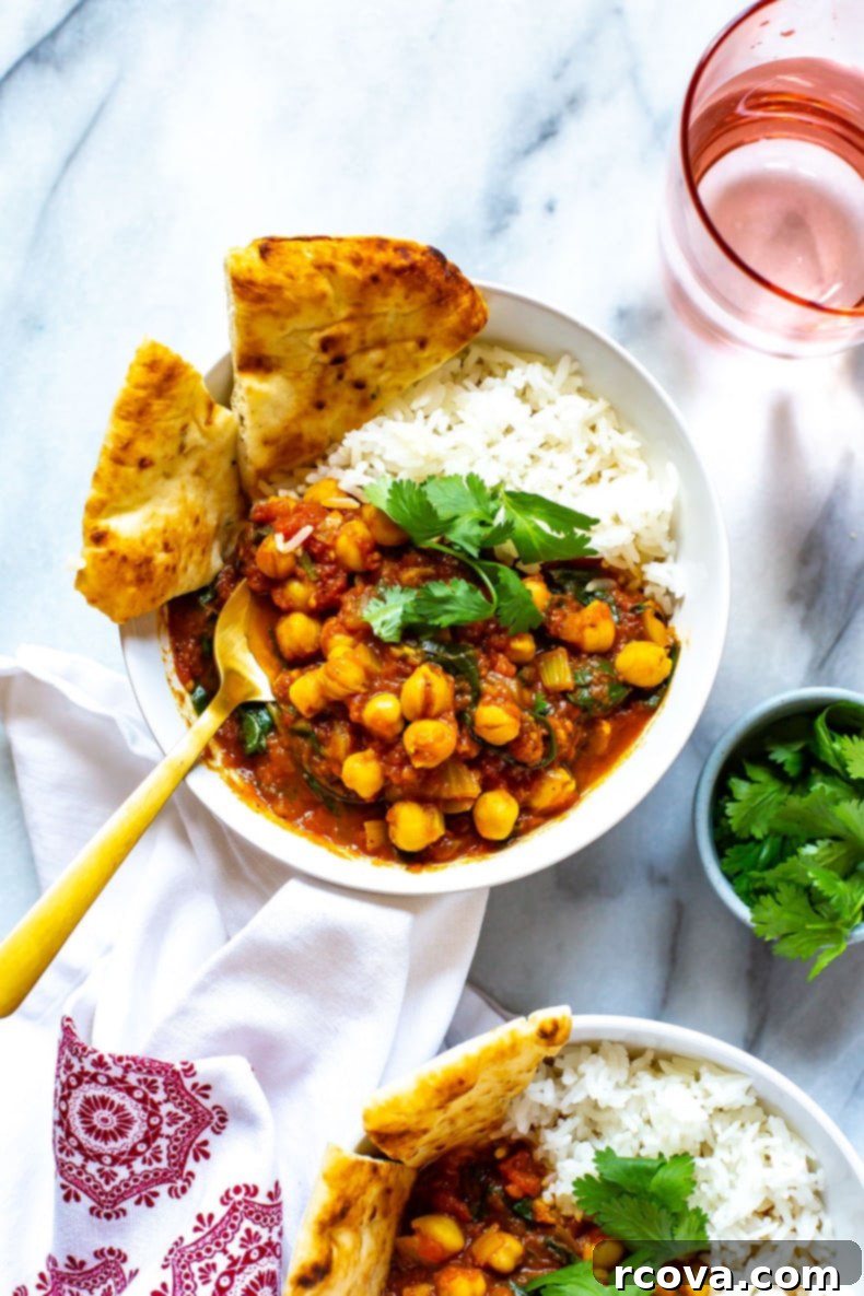 Easy Instant Pot Chana Masala with Canned Chickpeas 2 Chana Masala