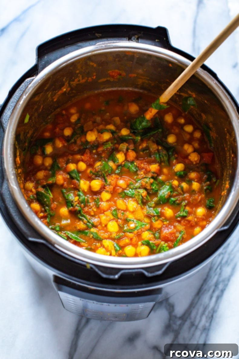 Easy Instant Pot Chana Masala with Canned Chickpeas 4 Chana Masala