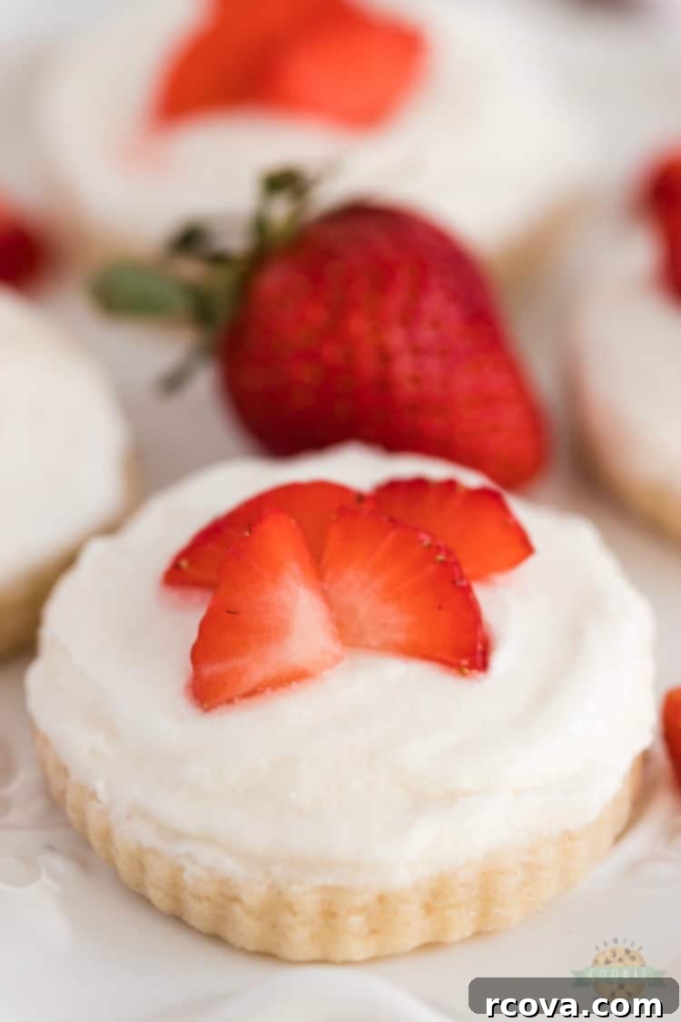 Strawberry Shortcake Dream Cookies 12 Preparing strawberry shortcake cookies for storage or serving.