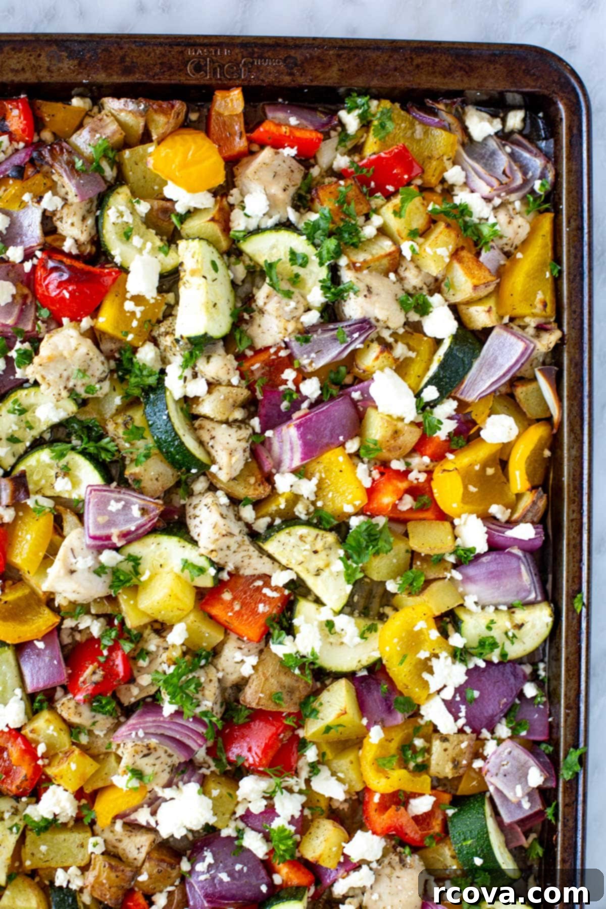 Your First 7 Steps to Stress-Free Meal Prep 9 Sheet pan Greek chicken