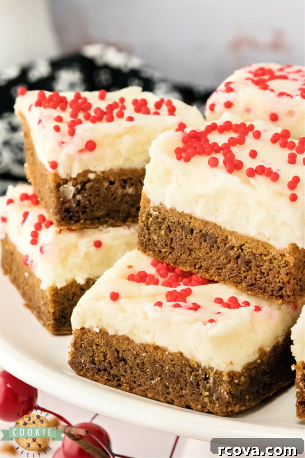 Chewy Spiced Gingerbread Bars 14 Thick and chewy cookie bars for Christmas.