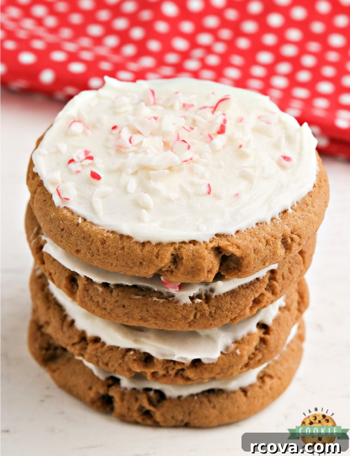 Warm Gingerbread Delights 3 Soft frosted gingerbread sugar cookies with creamy buttercream