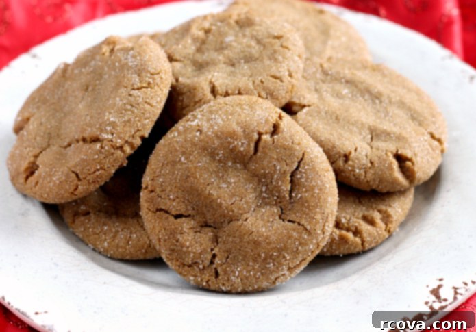 Warm Gingerbread Delights 4 Perfectly soft and chewy gingerbread cookies, ideal for holiday gatherings