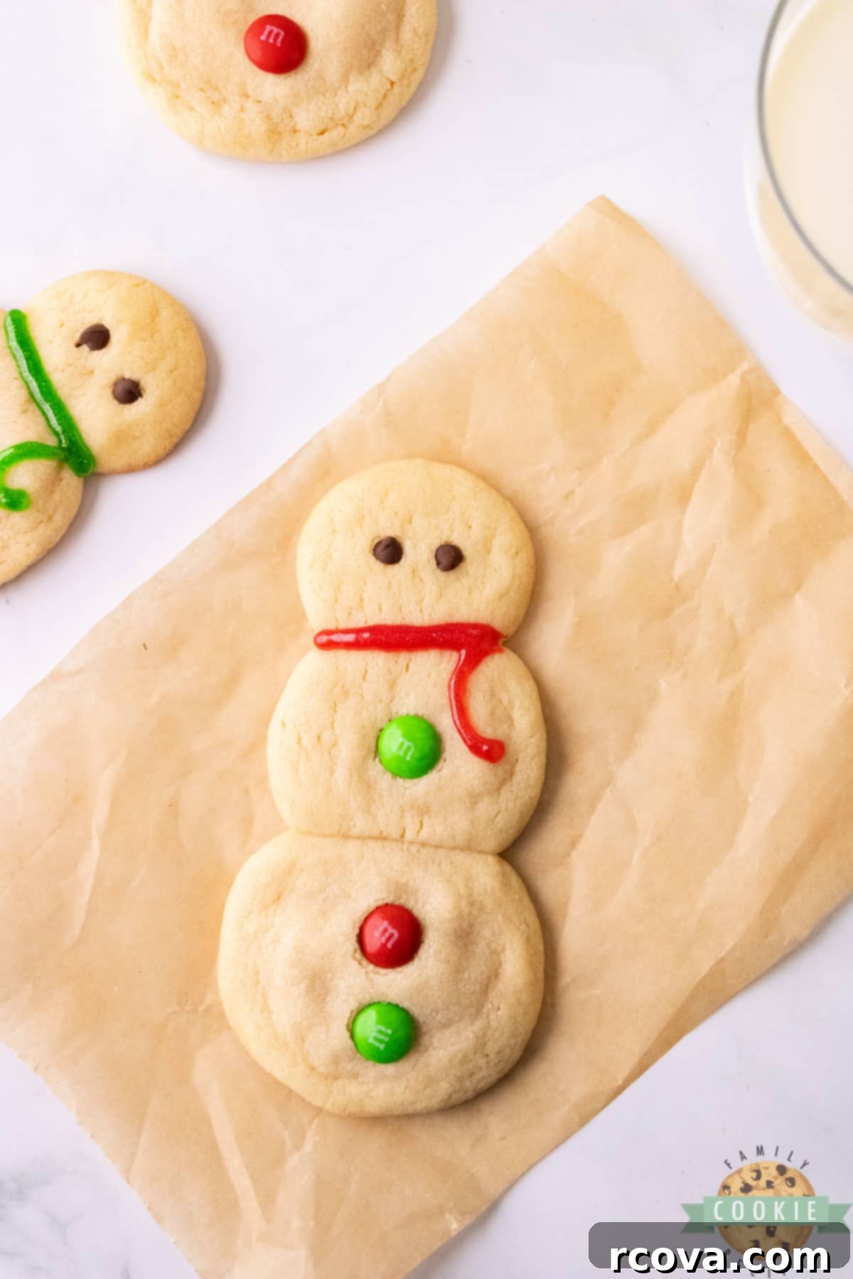 Sweet Snowman Delights 12 Snowman sugar cookie.