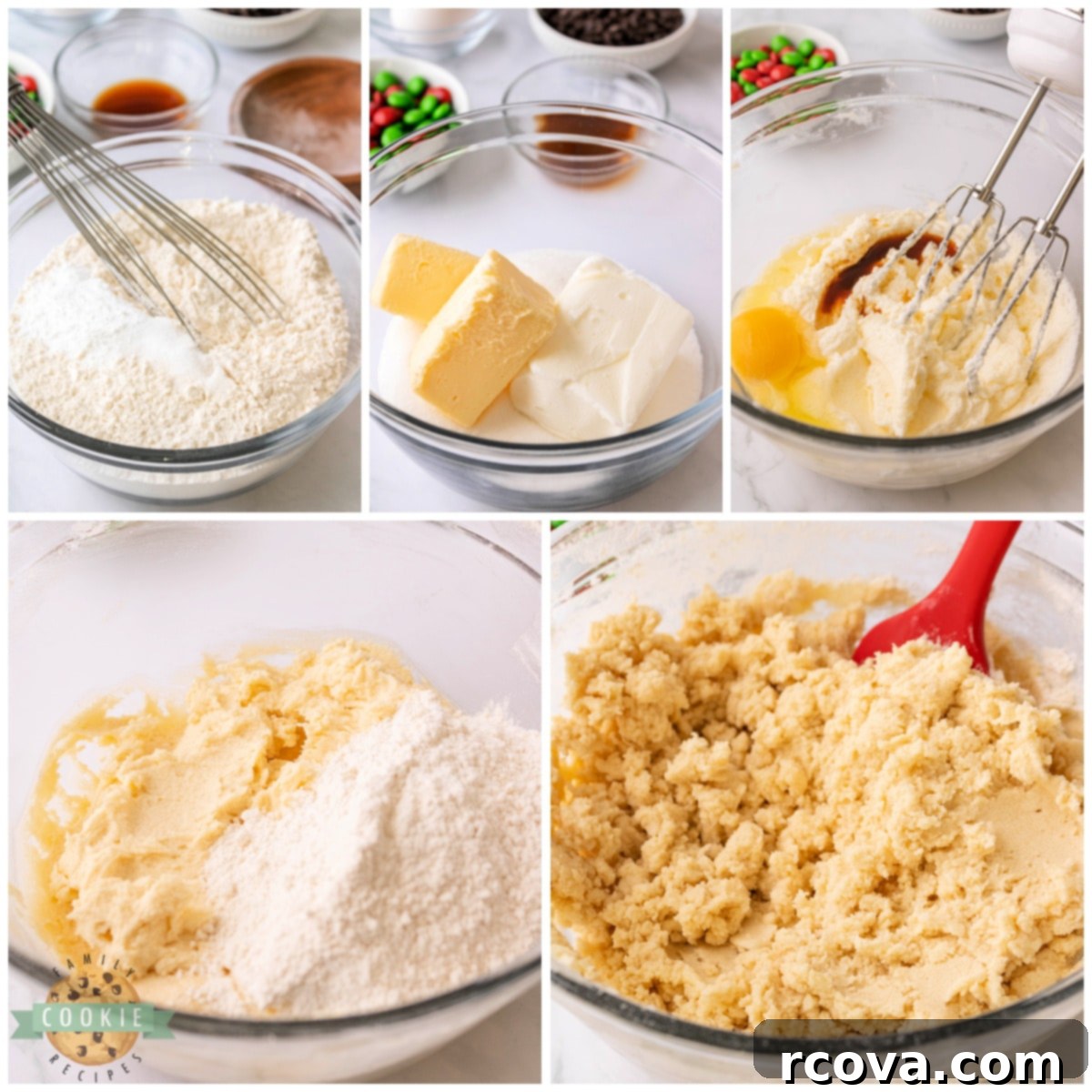 Sweet Snowman Delights 6 Making sugar cookie dough.