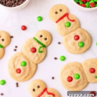 Sweet Snowman Delights 10 Irresistible Snowman Sugar Cookies with vanilla flavor