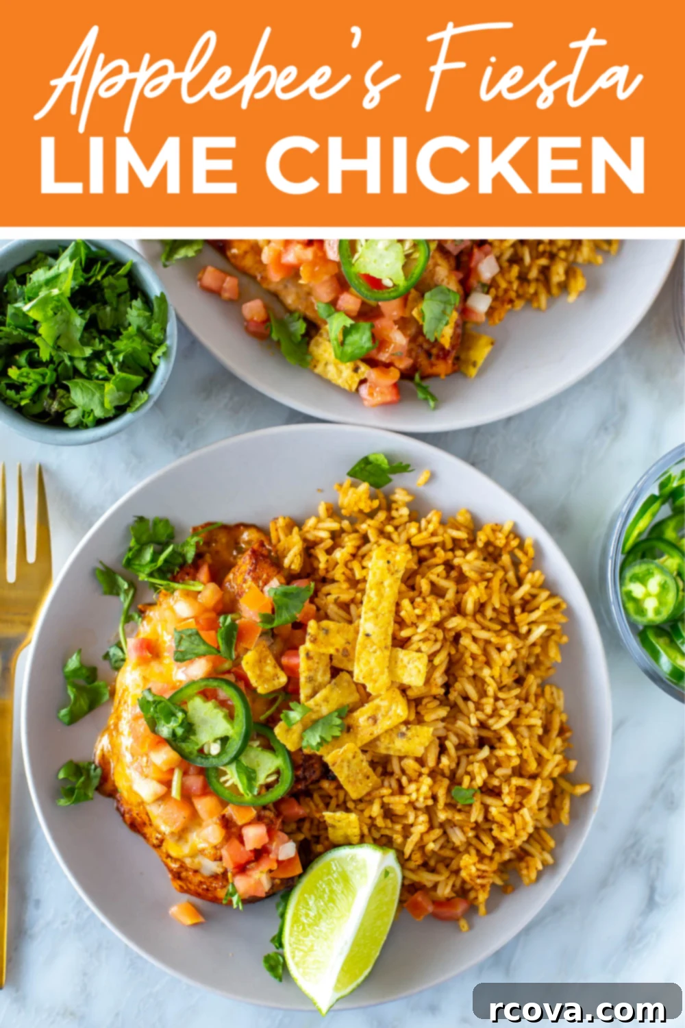 Tequila Lime Chicken Just Like Applebees 8 A plate of Tequila Lime Chicken with the text