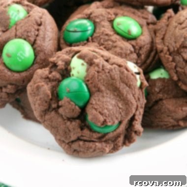 Effortless Mint Chocolate Cookies 6 Mint Chocolate Cake Mix Cookies, ready to eat