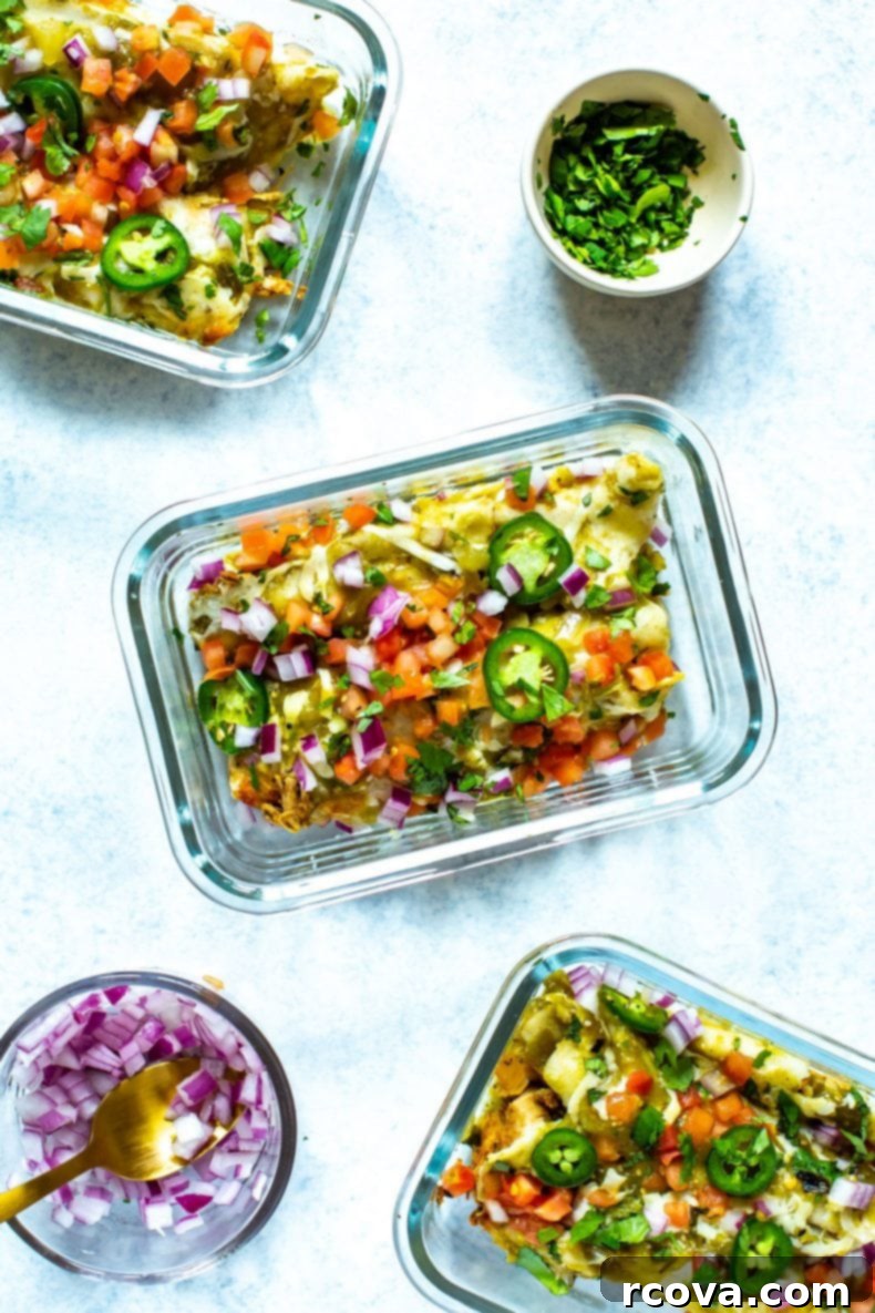 How to Meal Prep for Weight Loss with a Diet Plan 4 Meal Prep Chicken Enchiladas Verdes