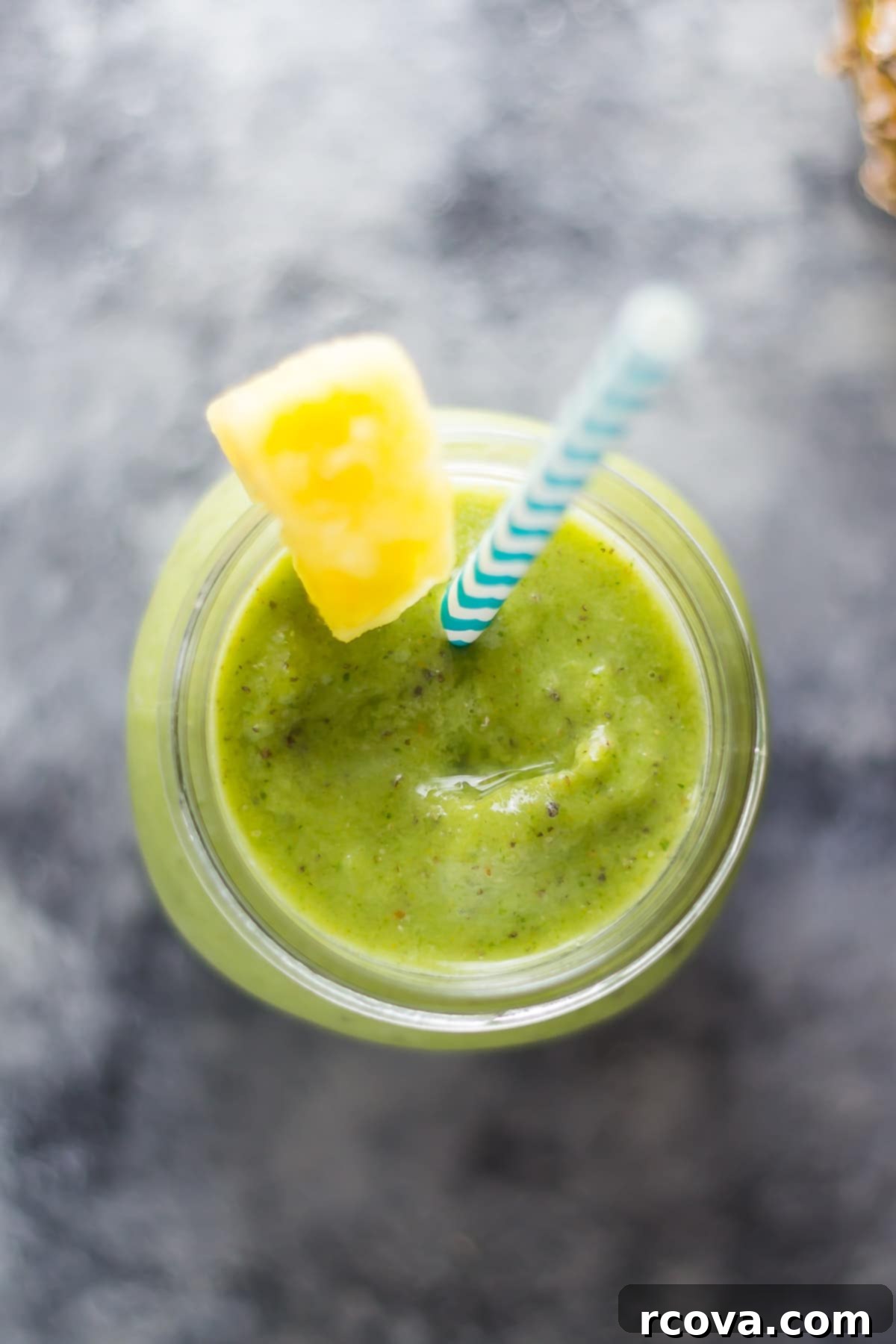 Power-Packed Protein Blends for Wellness 17 Anti-Inflammatory Turmeric Smoothie via Sweet Peas and Saffron, a healthful tropical drink.