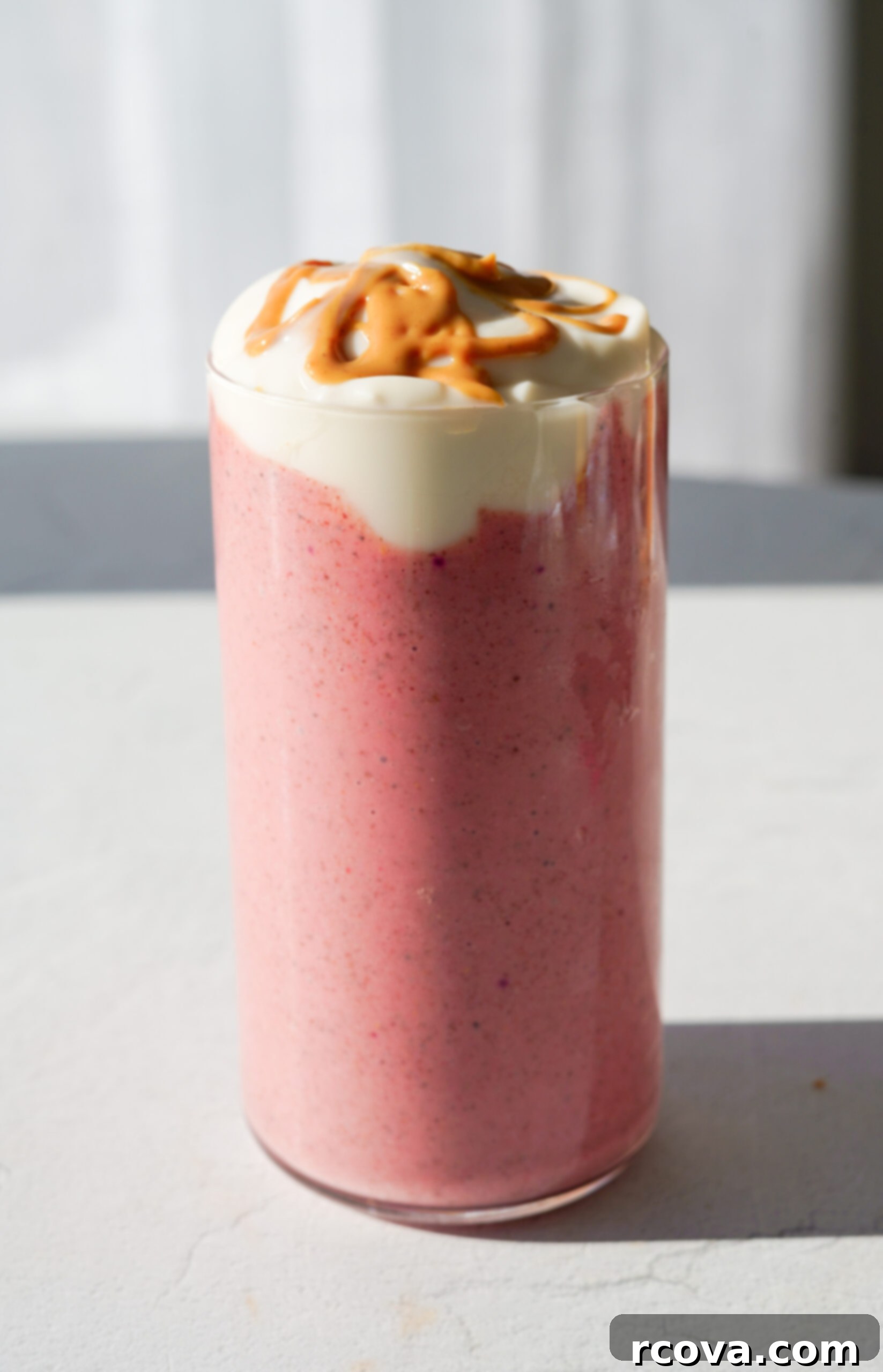 Power-Packed Protein Blends for Wellness 26 Pink Smoothie (Vegan and Protein Packed) via PlantYou, a vibrant and healthy option.
