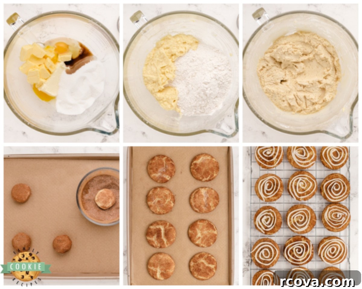 Cinnamon Swirl Doodles 6 how to make cinnamon roll snickerdoodles