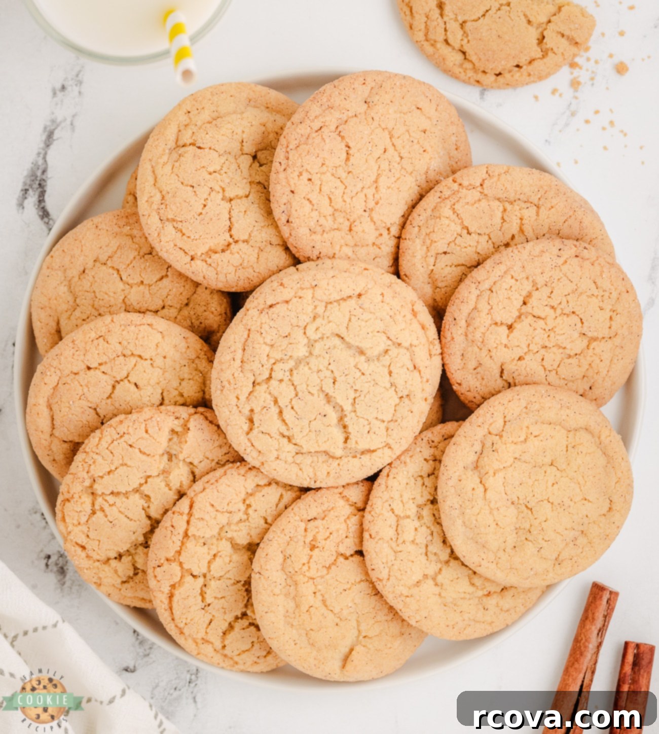 Toasted Butter Cardamom Sweets 2 cinnamon brown butter cardamom cookies on a circle plate
