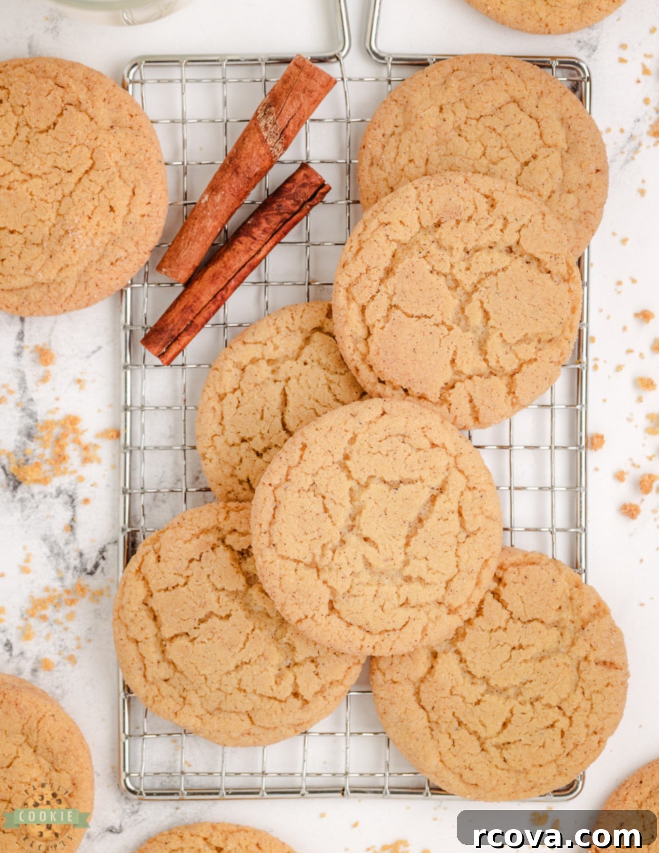 Toasted Butter Cardamom Sweets 5 brown butter cardamom cookies on a cooling rack