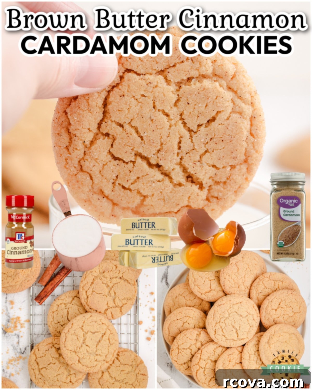 Toasted Butter Cardamom Sweets 8 Browned Butter & Cardamom Sugar Cookies are a delicious and unique twist on the classic sugar cookie! These browned butter cookies have a rich, nutty flavor & a warm, spicy kick from the cardamom.