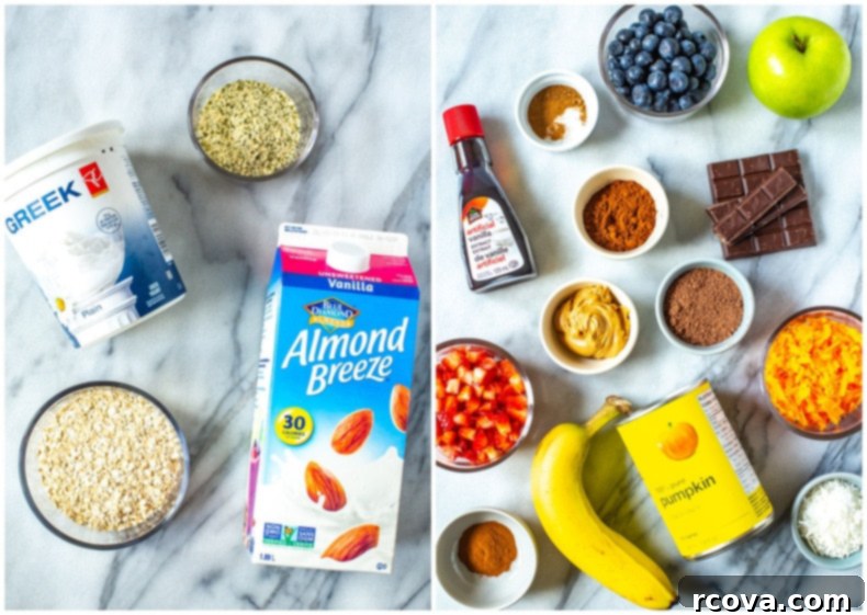 9 Easy Overnight Oats Meal Prep Recipes 4 Close-up of a single jar of perfectly prepared overnight oats with fresh berries, illustrating the ease and beauty of these meal prep breakfasts.