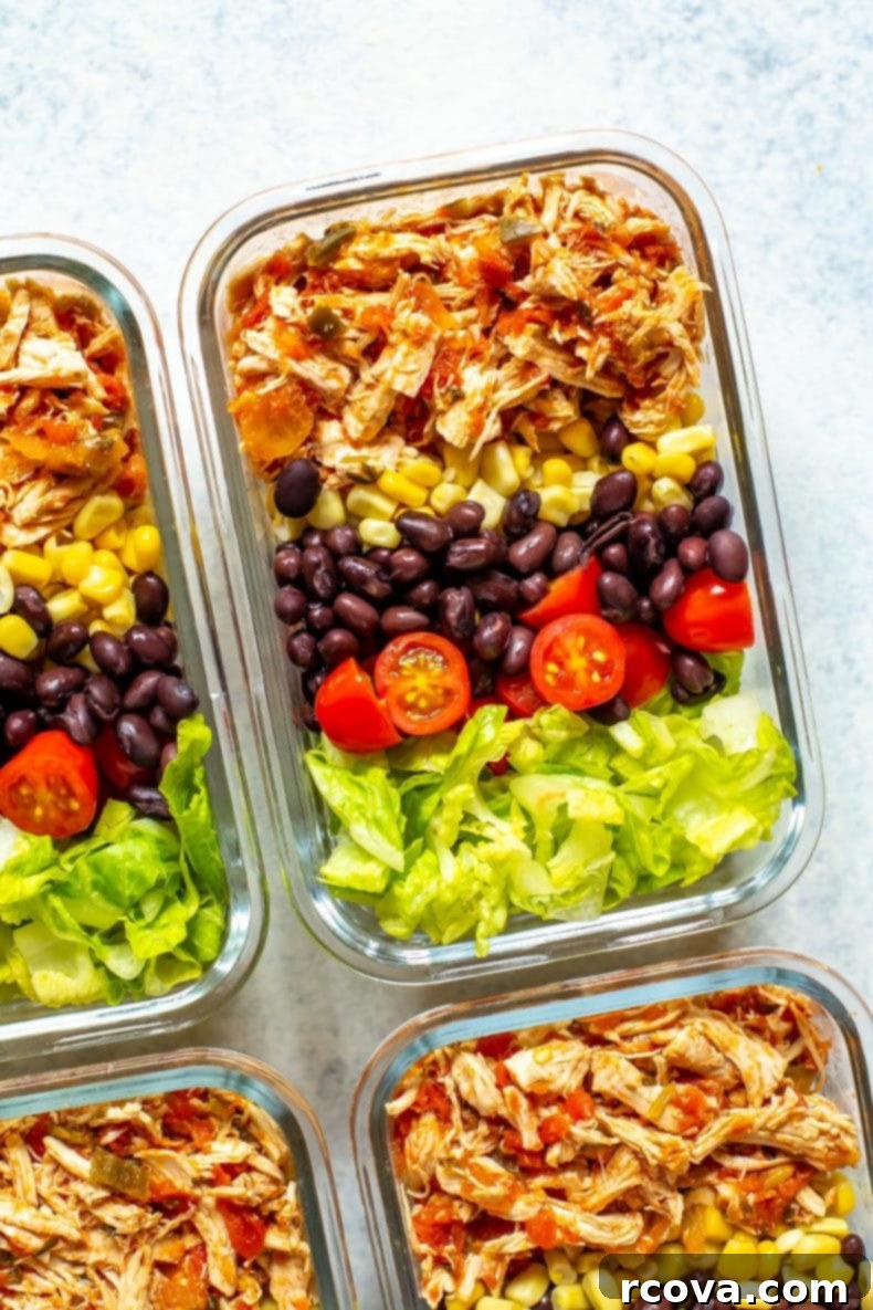 Effortless Two Ingredient Salsa Chicken 2 Delicious 2-Ingredient Crockpot Salsa Chicken simmering in a slow cooker, ready to be shredded.