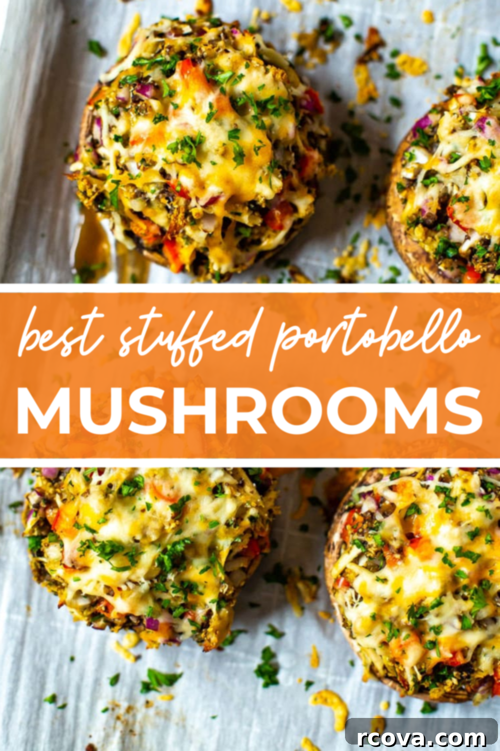 Perfectly Stuffed Portobello Mushrooms 9 Promotional image for Stuffed Portobello Mushrooms Recipe