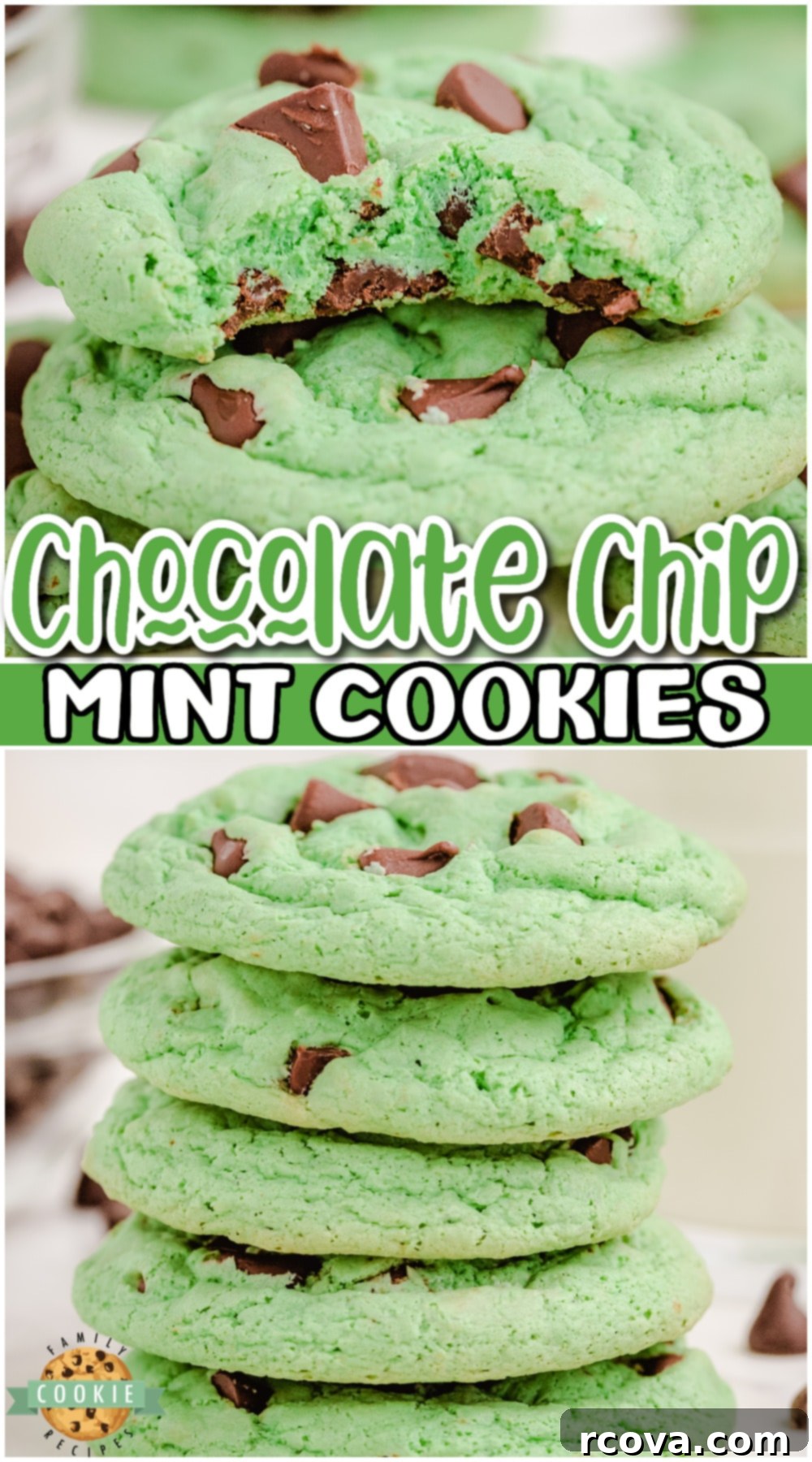 Decadent Mint Chocolate Chip Cookies 13 Mint Chocolate Chip Cookies are a sensational dessert made with pudding mix, mint extract and chocolate chips. This amazing mint cookie recipe is perfect for those who love mint chip ice cream!