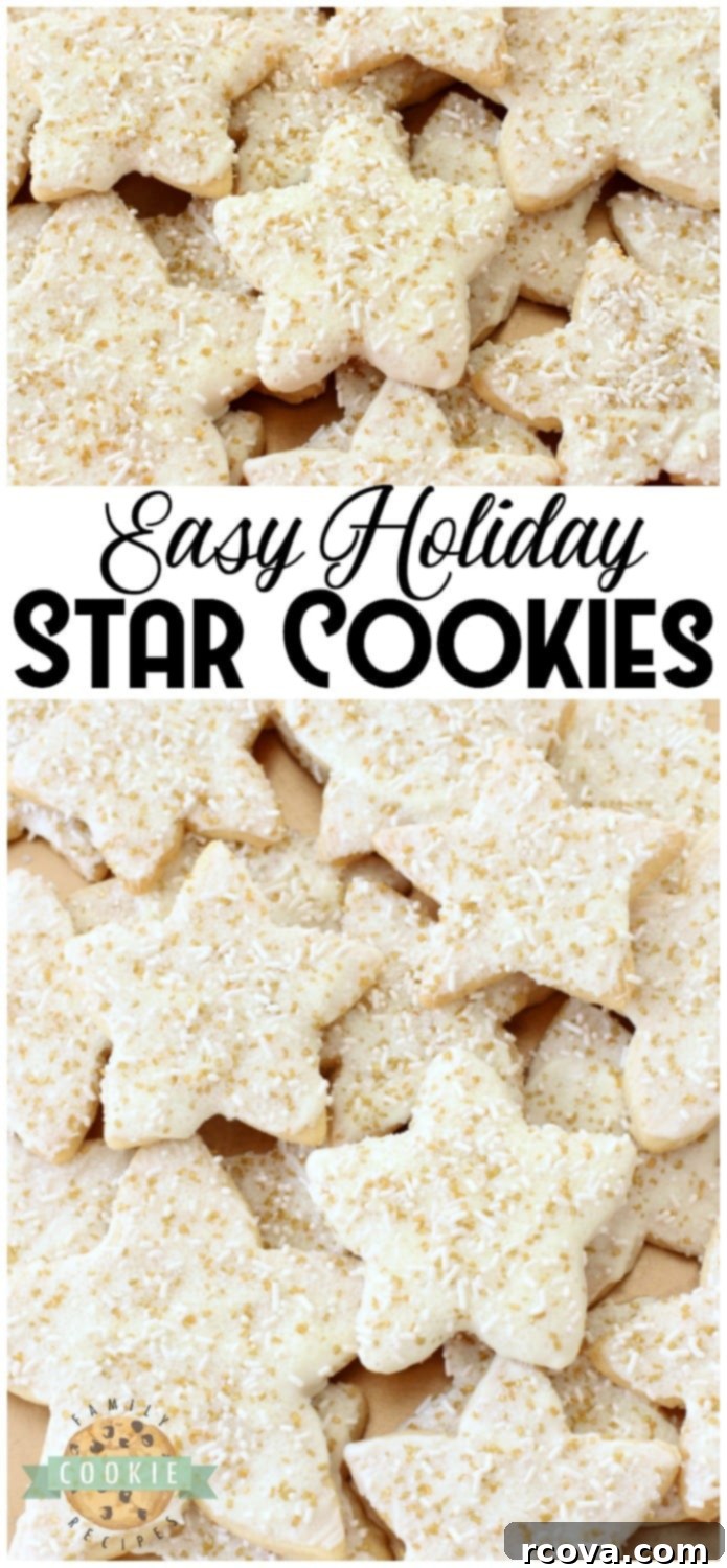 Festive Star Delights 5 A beautifully arranged plate of Holiday Star Cookies, ready for sharing and festive celebrations.