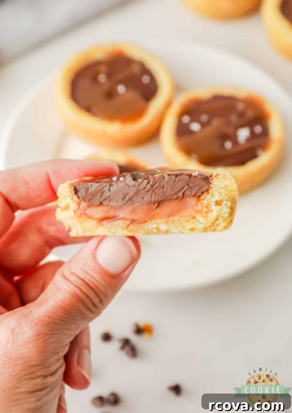 Decadent Twix Cookie Cups 8 Bite of Twix Cookie Cup.