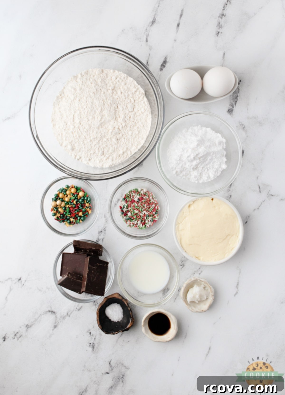Classic Holiday Butter Cookies 4 Ingredients for holiday butter cookies.