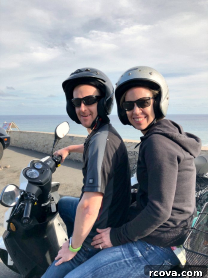 Sweet-Tart Raspberry Chocolate Chip Cookies 16 Couple on a scooter ride in Hawaii, enjoying a beautiful sunset over the ocean