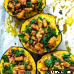 Savory Sausage and Kale Stuffed Acorn Squash 10 Easy Stuffed Acorn Squash with Savory Turkey Sausage and Kale
