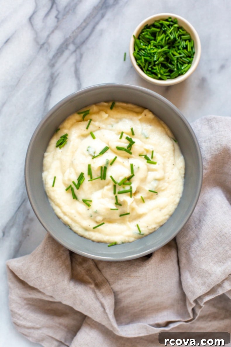 Keto Creamy Cauliflower Mash 2 Cauliflower Mashed Potatoes